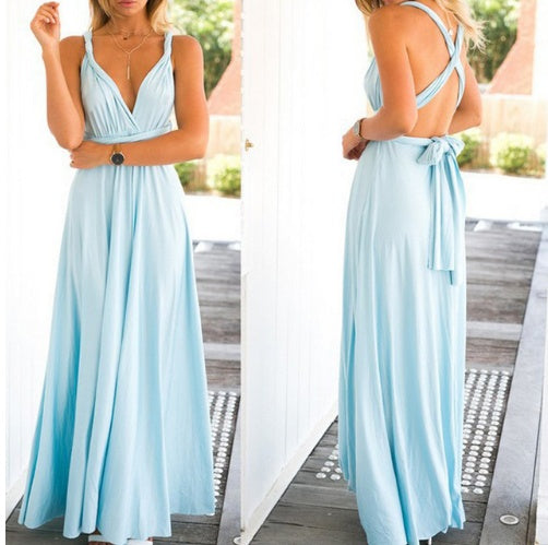 Robe Longue Infinity Élégante Multi-Façons