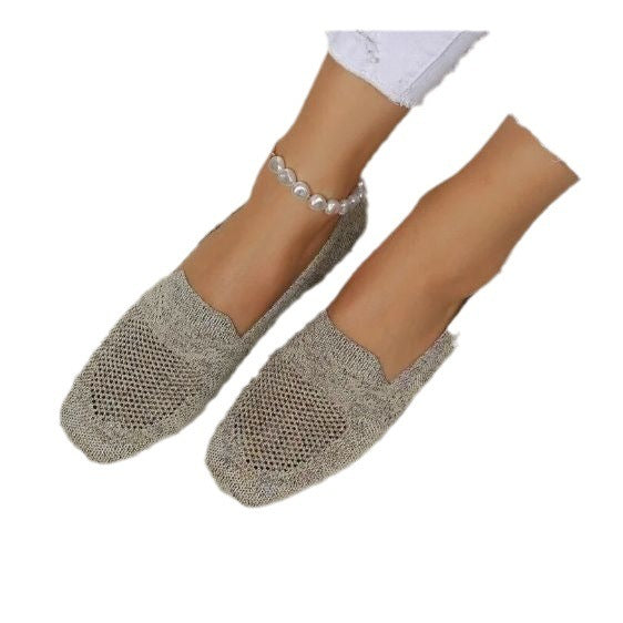 Mocassins élégants en maille respirante