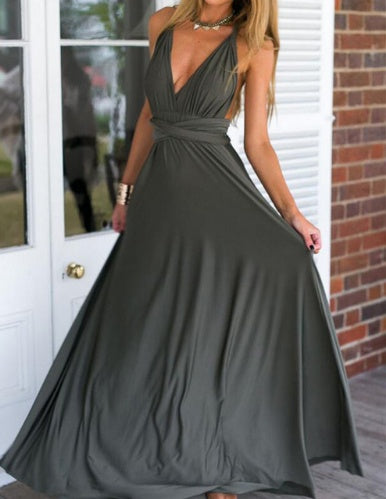 Robe Longue Infinity Élégante Multi-Façons