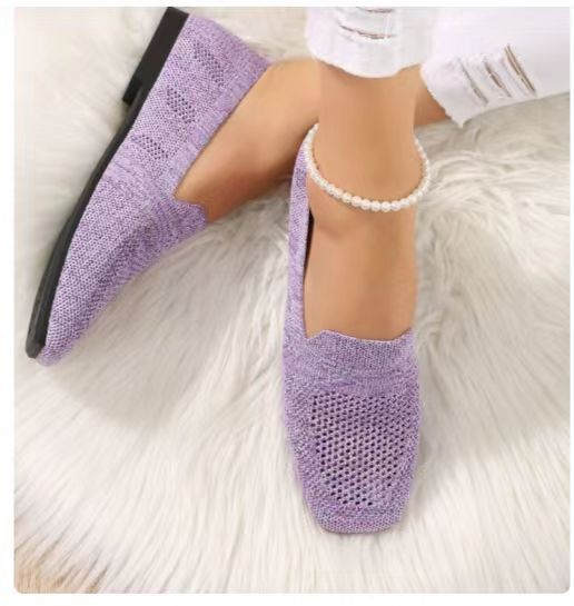 Mocassins élégants en maille respirante