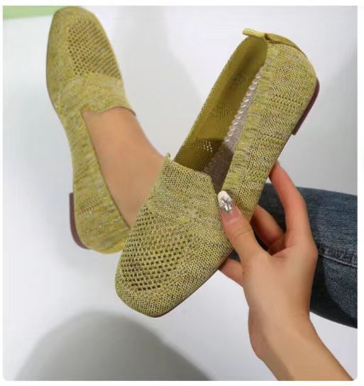 Mocassins élégants en maille respirante