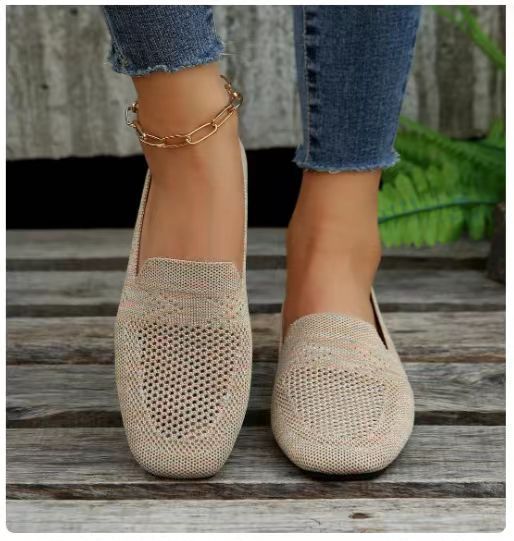 Mocassins élégants en maille respirante