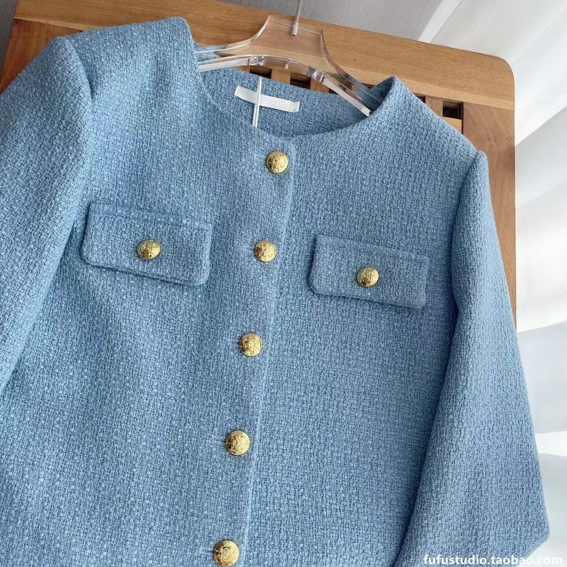 Veste Chic en Tweed Écru