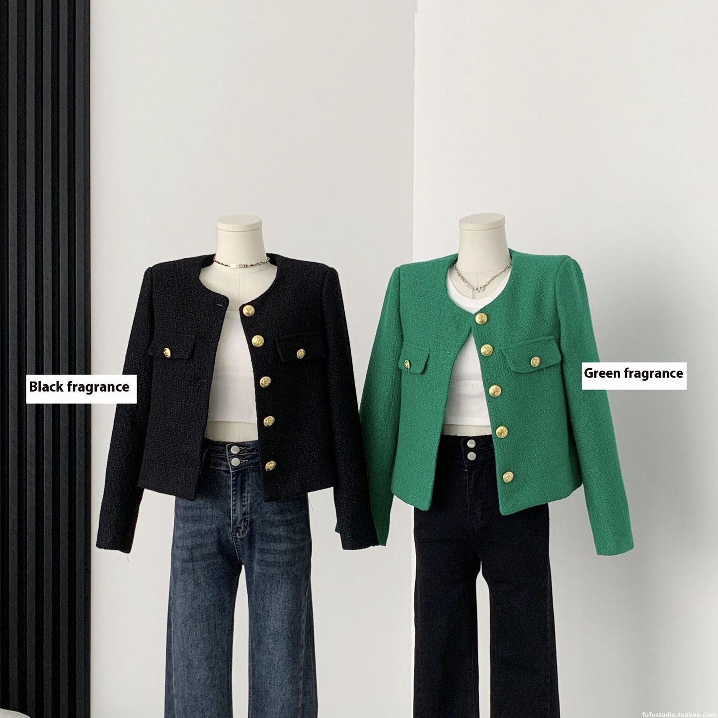 Veste Chic en Tweed Écru