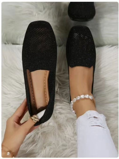 Mocassins élégants en maille respirante