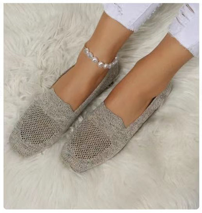Mocassins élégants en maille respirante