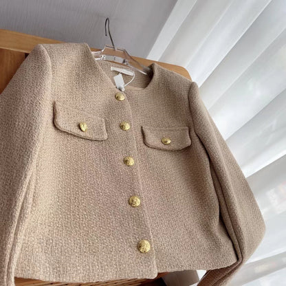 Veste Chic en Tweed Écru
