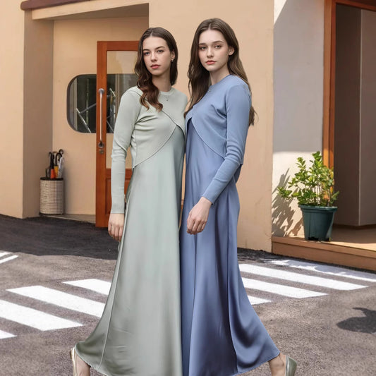 Robe Satin Élégance Royale