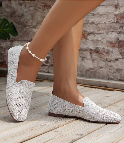 Mocassins élégants en maille respirante